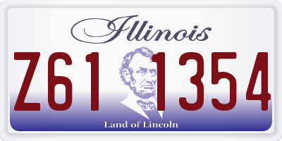 IL license plate Z611354