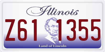 IL license plate Z611355