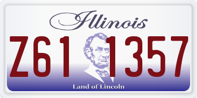 IL license plate Z611357