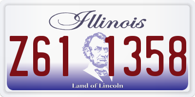 IL license plate Z611358