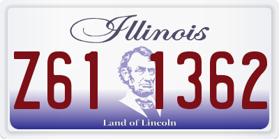 IL license plate Z611362