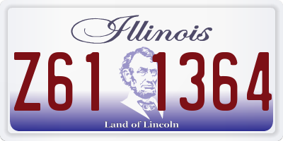 IL license plate Z611364