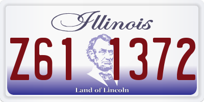 IL license plate Z611372