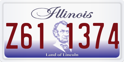 IL license plate Z611374