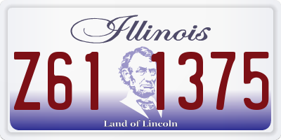 IL license plate Z611375