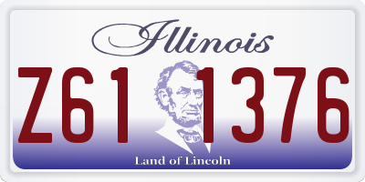 IL license plate Z611376