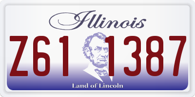 IL license plate Z611387