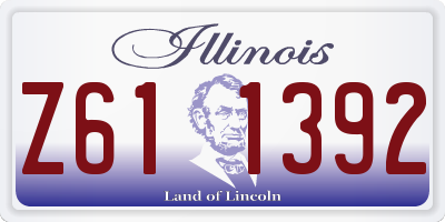 IL license plate Z611392
