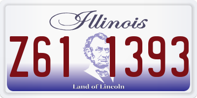 IL license plate Z611393