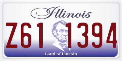 IL license plate Z611394