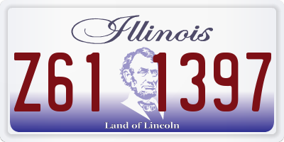 IL license plate Z611397