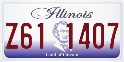 IL license plate Z611407