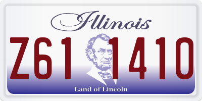 IL license plate Z611410