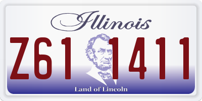 IL license plate Z611411