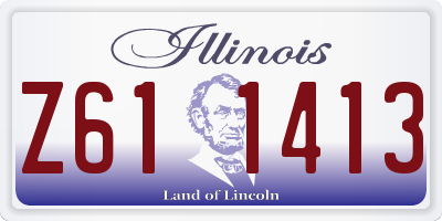 IL license plate Z611413