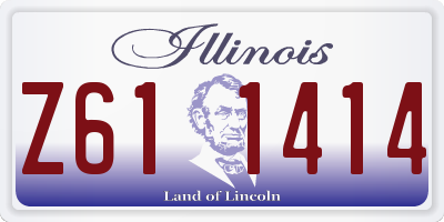 IL license plate Z611414