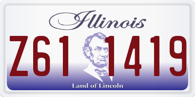 IL license plate Z611419