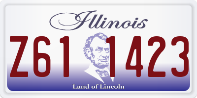 IL license plate Z611423