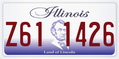 IL license plate Z611426