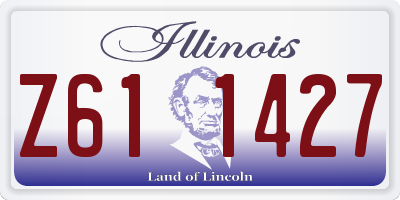 IL license plate Z611427