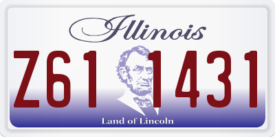 IL license plate Z611431