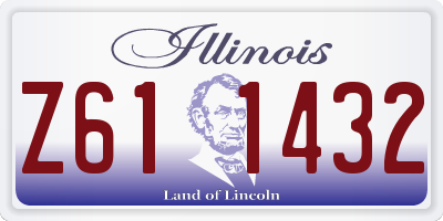IL license plate Z611432