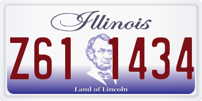 IL license plate Z611434