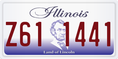 IL license plate Z611441