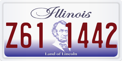 IL license plate Z611442