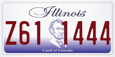 IL license plate Z611444