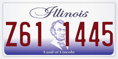 IL license plate Z611445