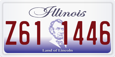 IL license plate Z611446