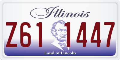 IL license plate Z611447
