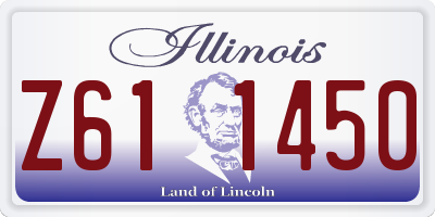 IL license plate Z611450