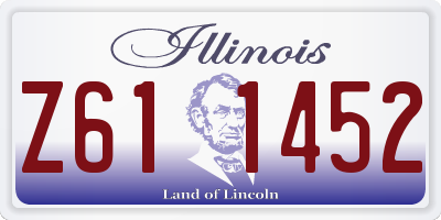 IL license plate Z611452
