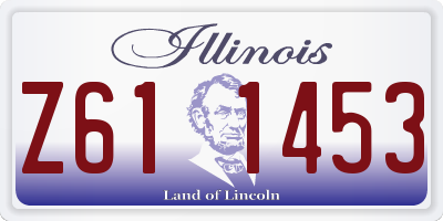 IL license plate Z611453