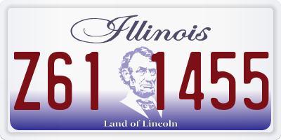 IL license plate Z611455