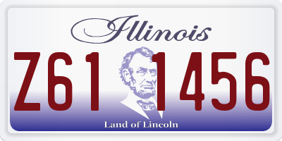 IL license plate Z611456