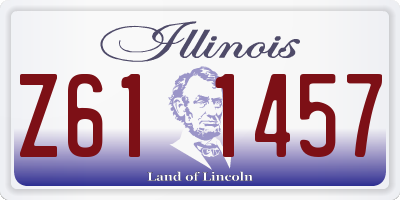 IL license plate Z611457