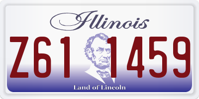 IL license plate Z611459