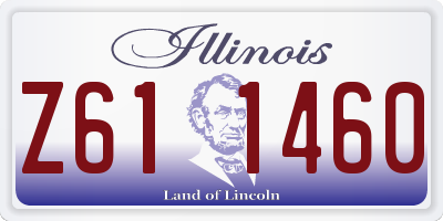 IL license plate Z611460