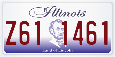 IL license plate Z611461