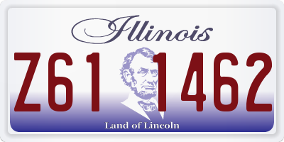 IL license plate Z611462