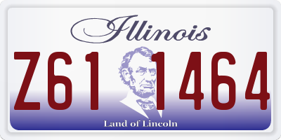 IL license plate Z611464