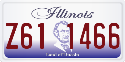 IL license plate Z611466
