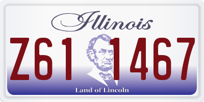IL license plate Z611467