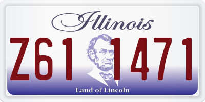 IL license plate Z611471