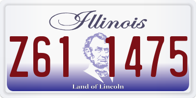 IL license plate Z611475