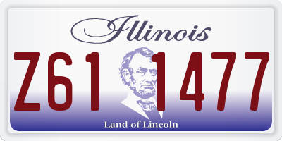IL license plate Z611477