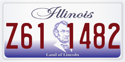 IL license plate Z611482